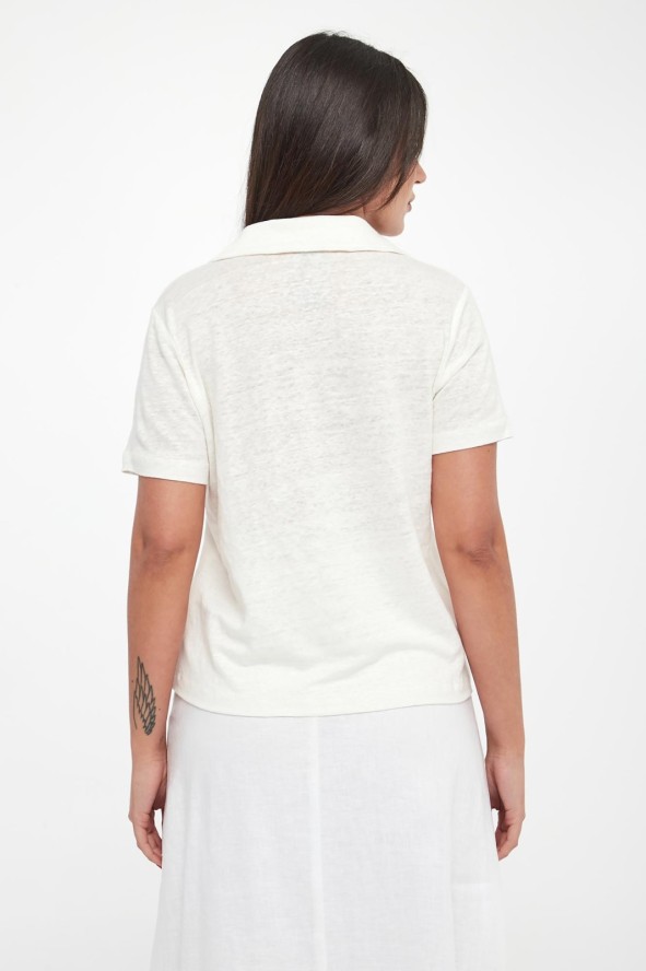 Polo damskie lniane Troms ECOALF