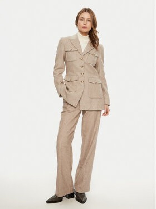 Bruuns Bazaar Marynarka Baki BBW4290 Beżowy Slim Fit