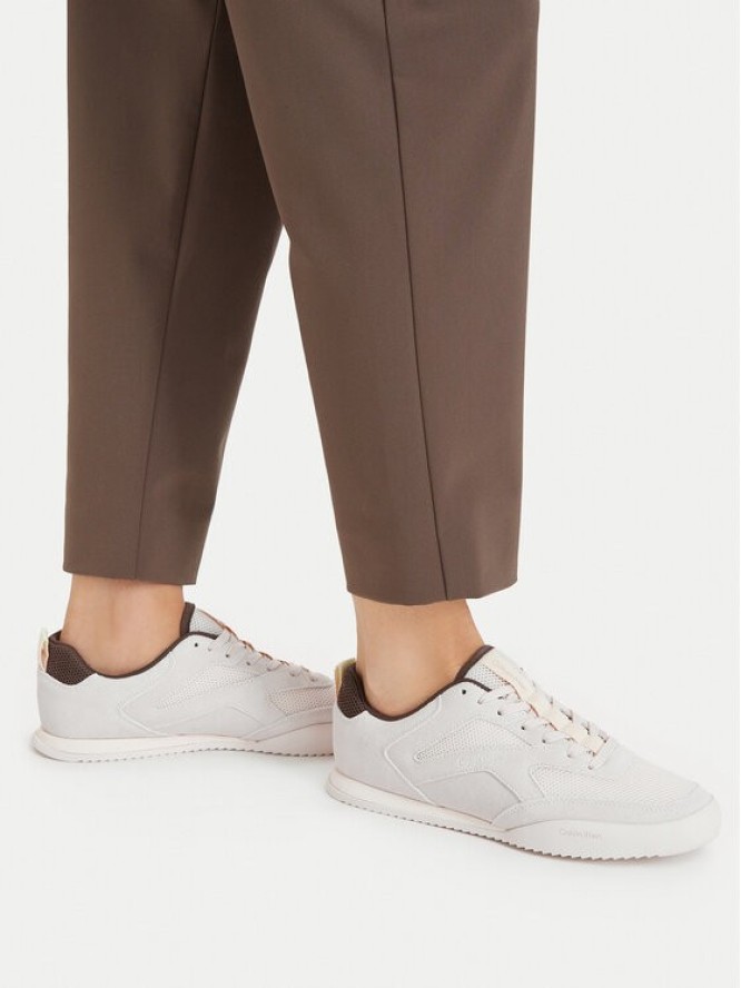 Calvin Klein Sneakersy Low Pro Runner Refl Mesh Sue HW0HW03100 Kremowy