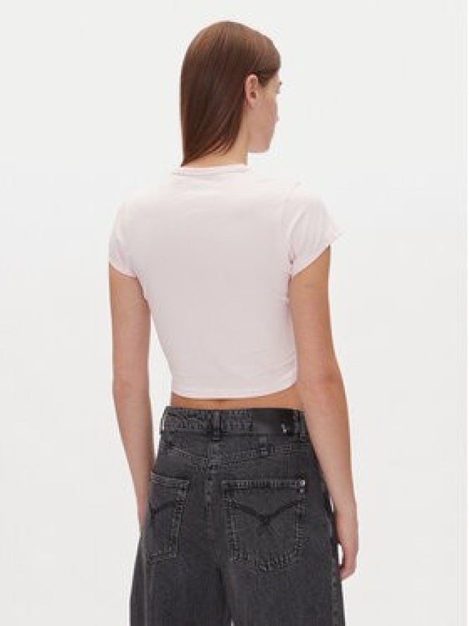 HUGO T-Shirt Dome_B 50537247 Różowy Cropped Fit