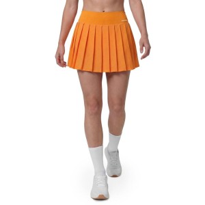 Damskie spódnico-spodenki tenisowe Siroko Flow Femme-W Orange