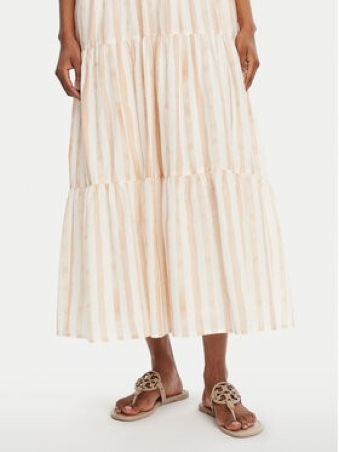 Seafolly Sukienka letnia Shirred 55402-DR Beżowy Regular Fit