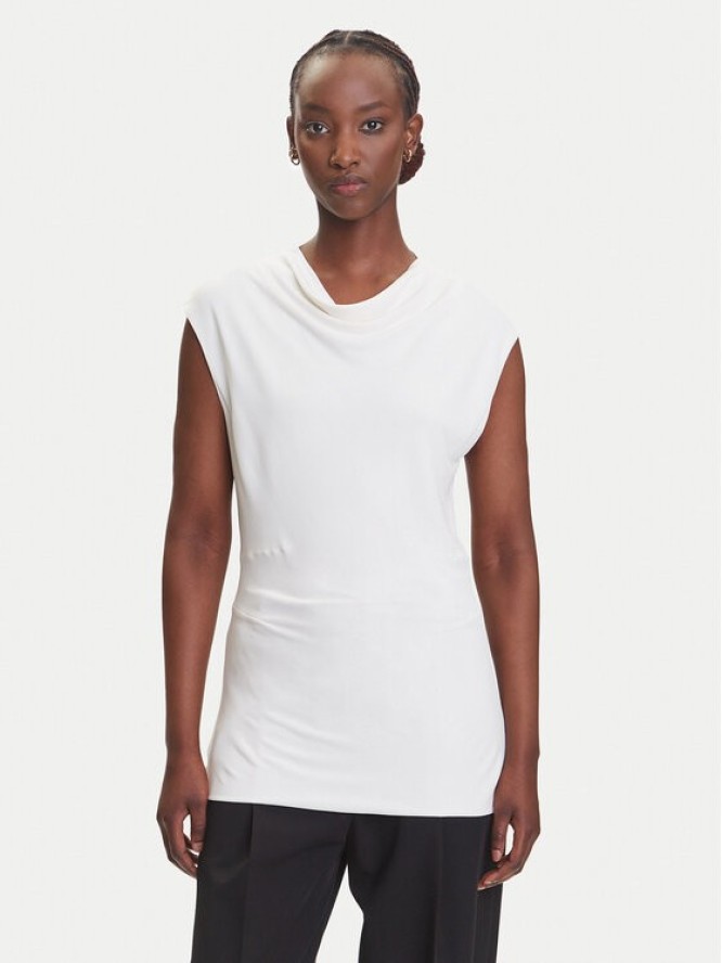 BOSS Bluzka Elamma 50541896 Biały Slim Fit