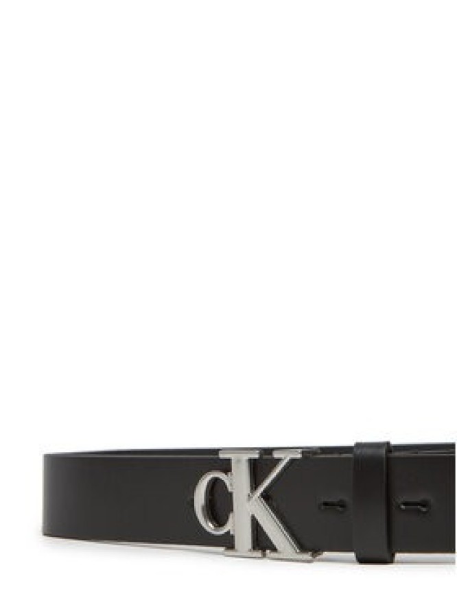 Calvin Klein Pasek Damski Monogram Plaque Buckle 30Mm LV04K7018G Czarny