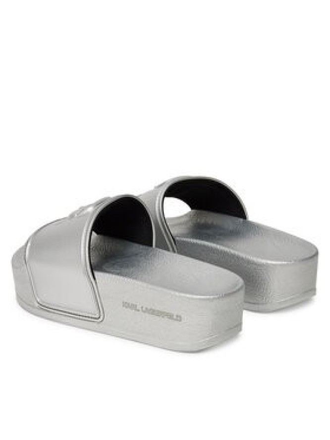 KARL LAGERFELD Klapki Kondo Maxi KL80819M Srebrny