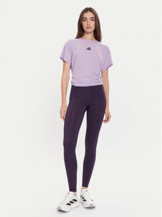 adidas T-Shirt Power JX1191 Fioletowy Regular Fit