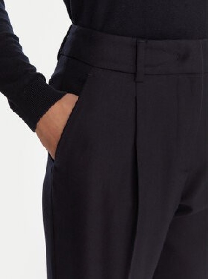 Weekend Max Mara Spodnie materiałowe Caldaia 2525136152 Granatowy Regular Fit