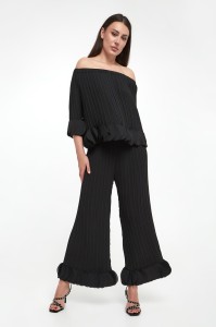 Spodnie damskie plisowane JOSEPH RIBKOFF