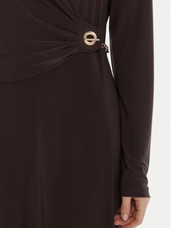 Joseph Ribkoff Sukienka koktajlowa 253235 Brązowy Slim Fit