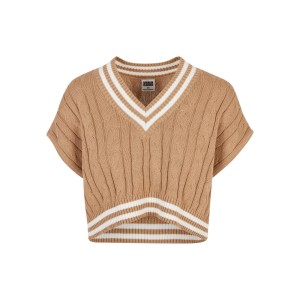 Damski krótki sweter z dzianiny Urban Classics College