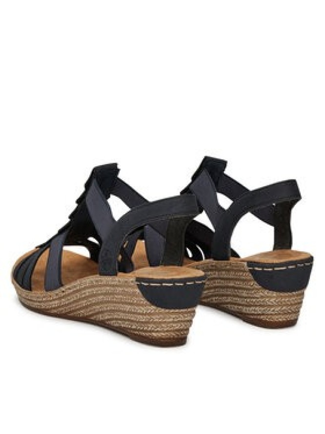 Rieker Sandały 62436-14 Granatowy