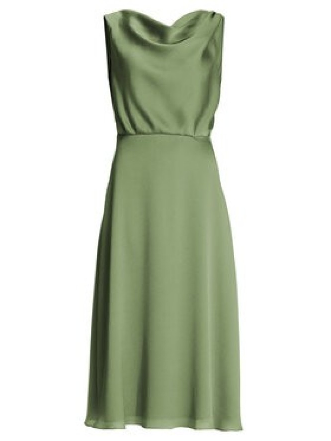 Swing Sukienka koktajlowa 5AK04900 Zielony Regular Fit