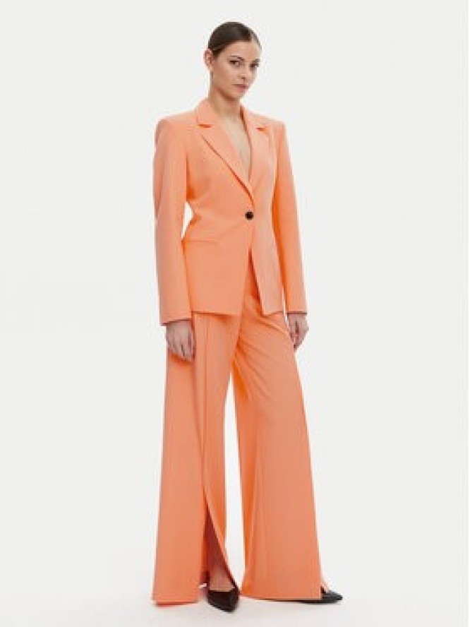 HUGO Spodnie materiałowe Hezena 50537073 Pomarańczowy Regular Fit