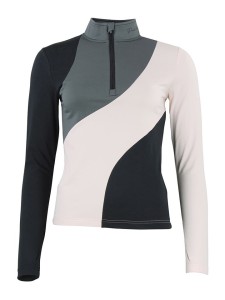 Peak Mountain Koszulka funkcyjna "Aramis" w kolorze jasnoróżowo-szaro-czarnym rozmiar: L