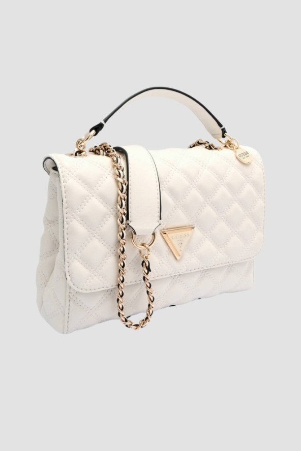 GUESS Pikowana torebka ecru Giully 2