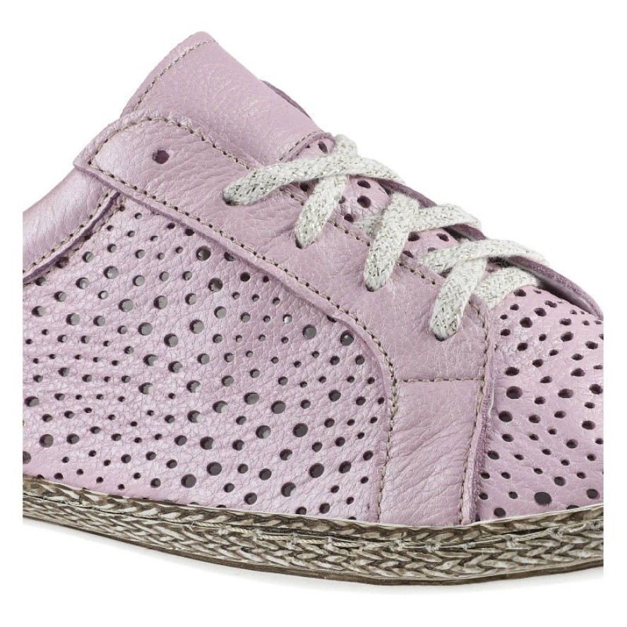 Różowe Espadryle Lemar Damskie Stylowe Obuwie