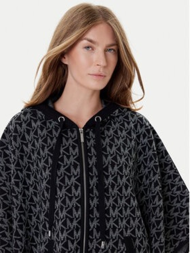 MICHAEL Michael Kors Ponczo MT561CCK87 Czarny Relaxed Fit