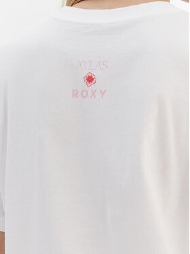 Roxy T-Shirt ERJZT05899 Biały Regular Fit