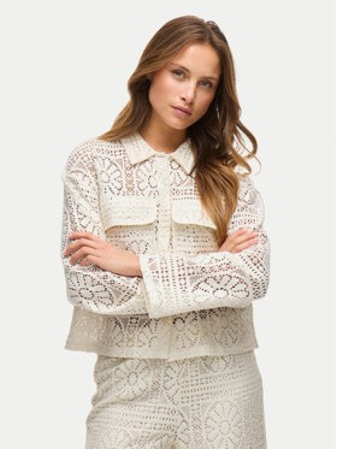 Vila Koszula Merinda 14105211 Beżowy Loose Fit