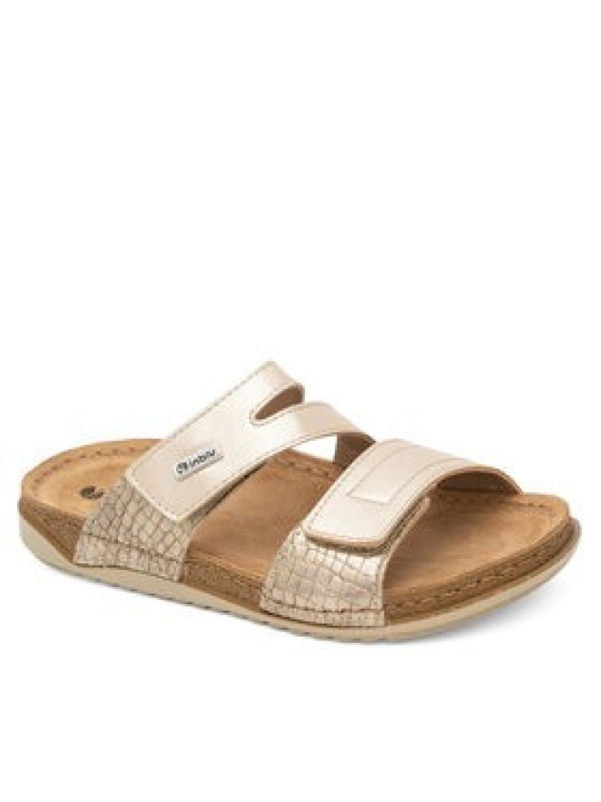 Inblu Klapki AA093N01 Złoty