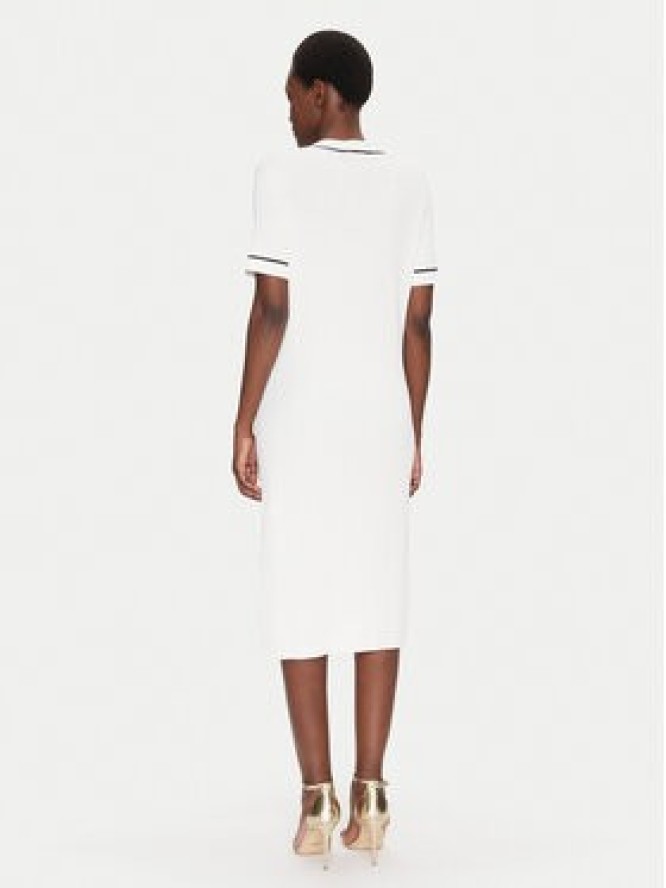 Luisa Spagnoli Sukienka dzianinowa Candelotto 100004 Écru Regular Fit