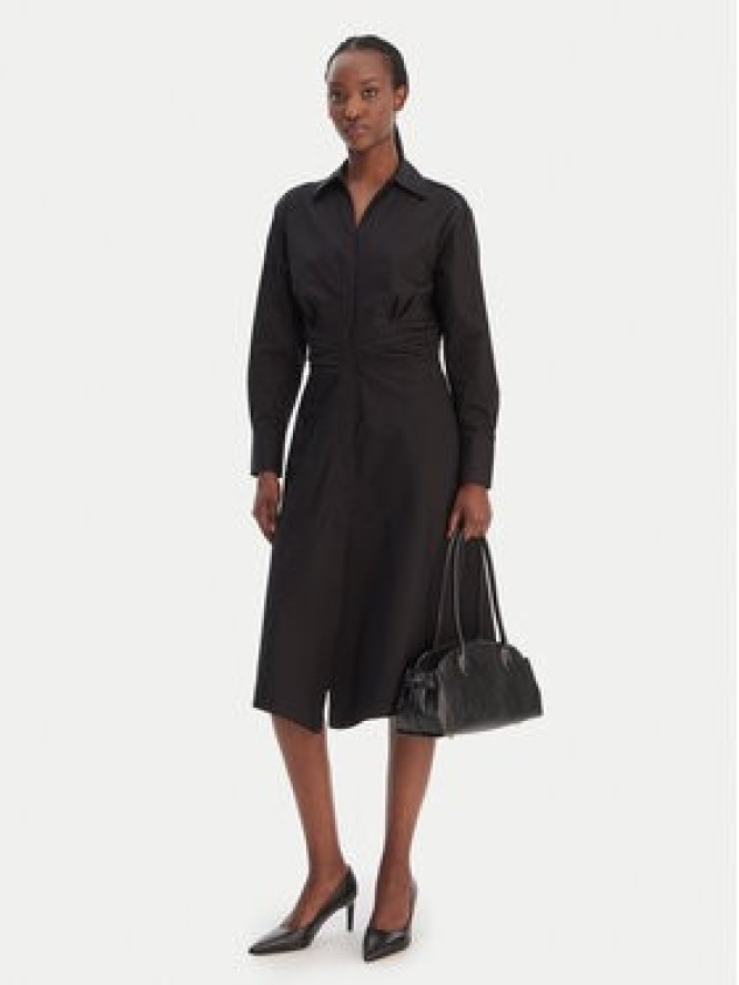 BOSS Sukienka koszulowa Drepill 50553673 Czarny Regular Fit