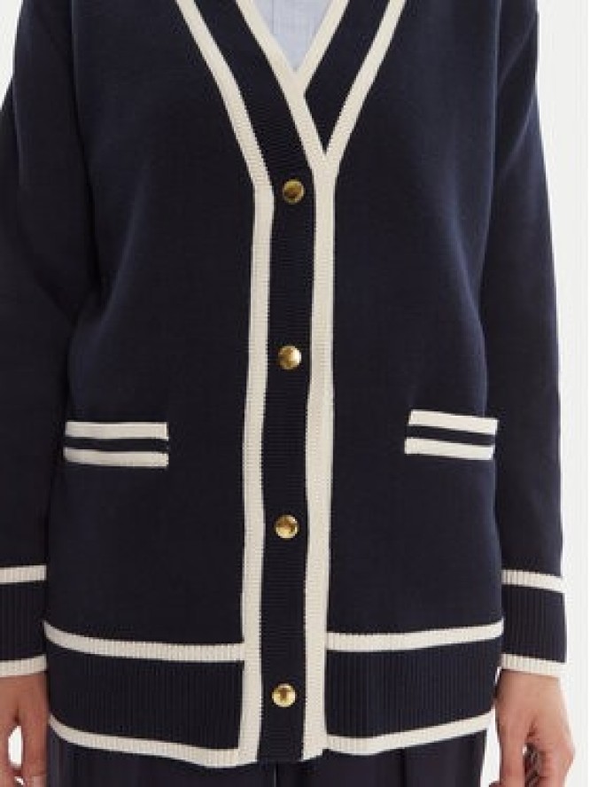 Gant Kardigan 4805340 Granatowy Relaxed Fit