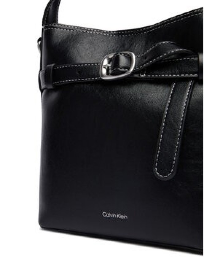 Calvin Klein Torebka Buckle Mini Bucket Crossbody LV04F3550G Czarny