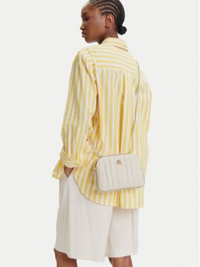 Tommy Hilfiger Torebka Th Feminine Conv Camera Bag AW0AW17453 Écru