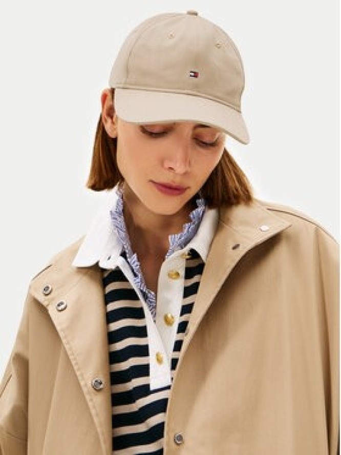 Tommy Hilfiger Czapka z daszkiem Th Flag Soft 6 Panel AW0AW17781 Brązowy