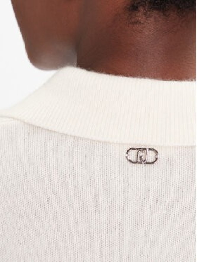 Liu Jo Sweter MF5038 MS009 Biały Regular Fit