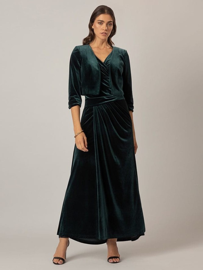 APART Aksamitne bolerko w kolorze ciemnozielonym rozmiar: 40