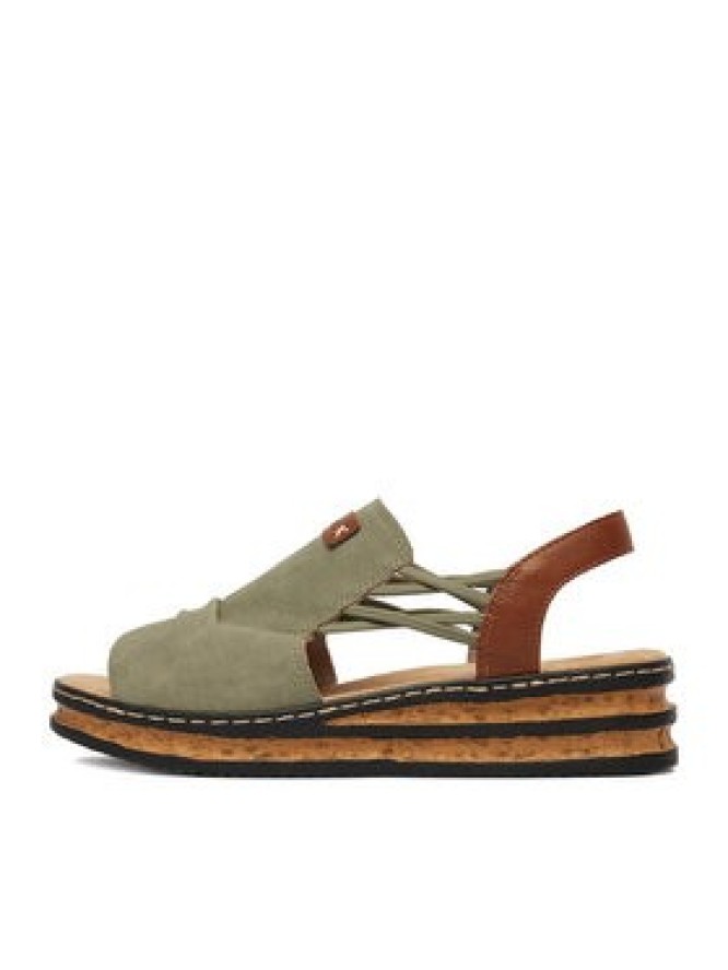 Rieker Sandały CEO-62962-52 Zielony