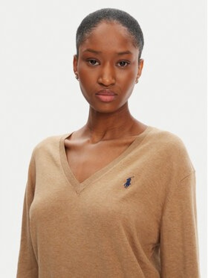 Polo Ralph Lauren Sweter 211972105003 Beżowy Straight Fit