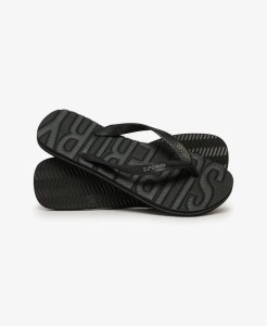 superdry Core Logo Klapki z gumy – Black