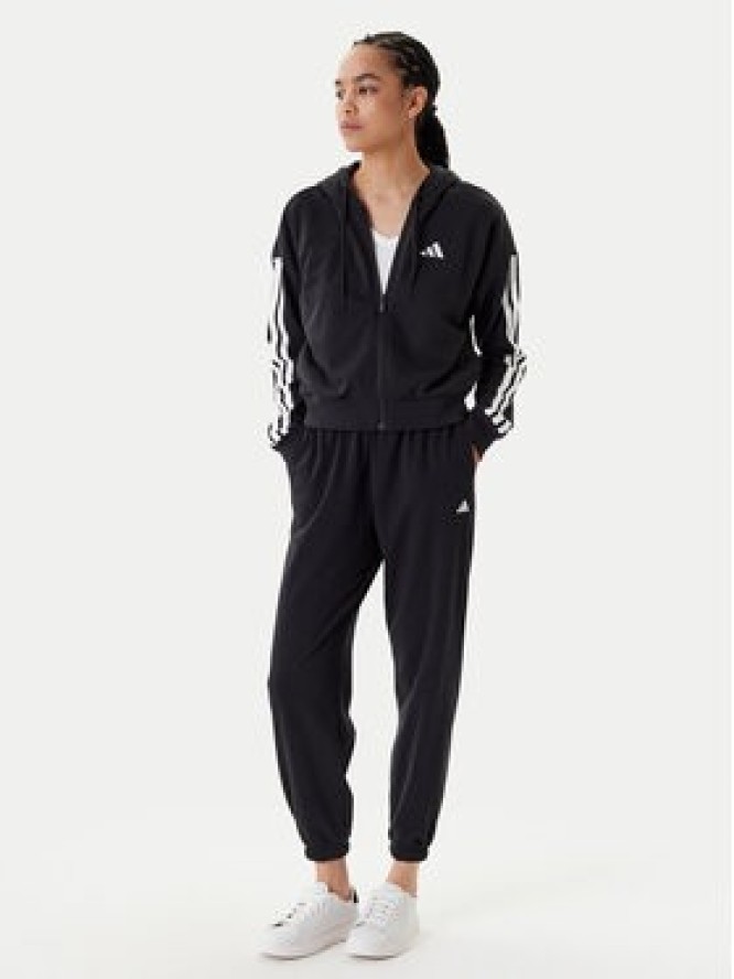 adidas Bluza Essentials 3-Stripes JE0052 Czarny Regular Fit