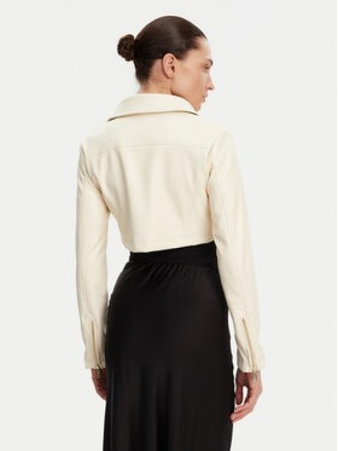 Rinascimento Kurtka z imitacji skóry CFC0119617003 Beżowy Regular Fit