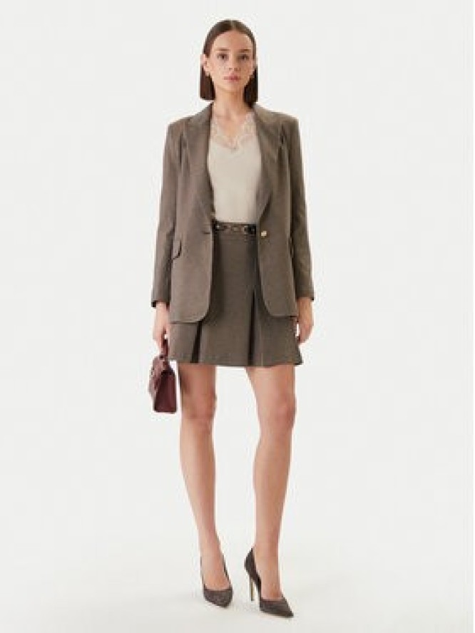 Morgan Spódnica mini 261-JEN.F Brązowy Regular Fit