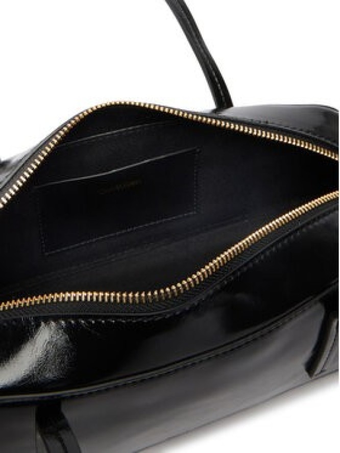 Calvin Klein Torebka Foil Logo Glossy Bauletto LV04F3638G Czarny