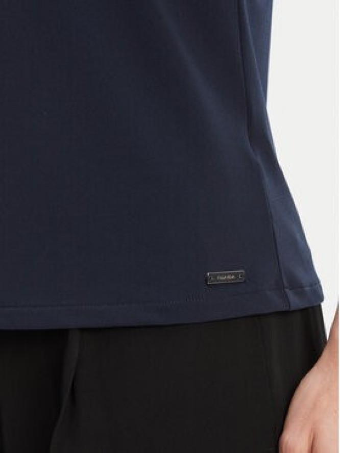 Calvin Klein Polo LV044C221G Granatowy Slim Fit