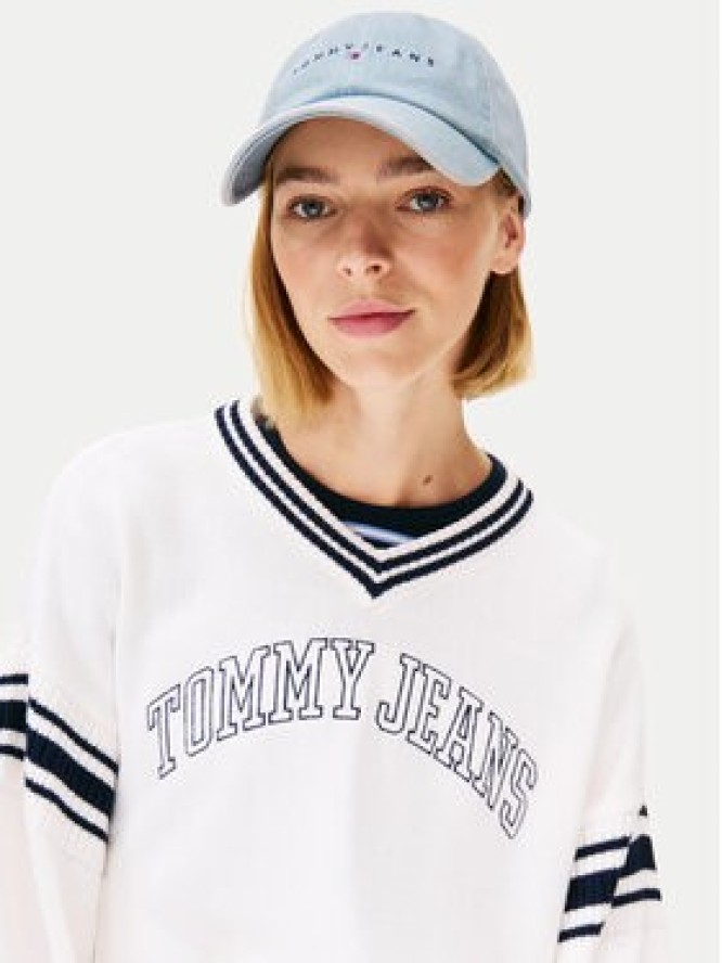 Tommy Jeans Czapka z daszkiem Linear Denim Cap AW0AW17912 Błękitny