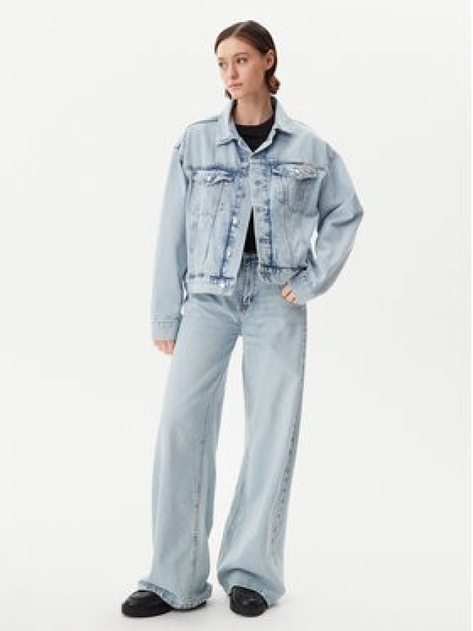 Calvin Klein Jeans Kurtka jeansowa J20J225186 Niebieski Boxy Fit