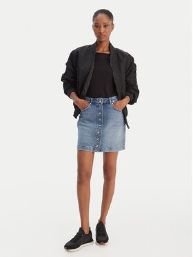 HUGO Spódnica jeansowa Gilvie 50553182 Niebieski Regular Fit