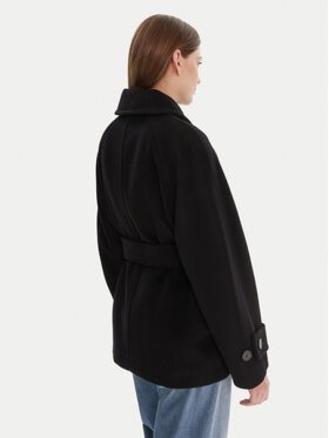 Marella Płaszcz wełniany Dovere 2523086112 Czarny Regular Fit