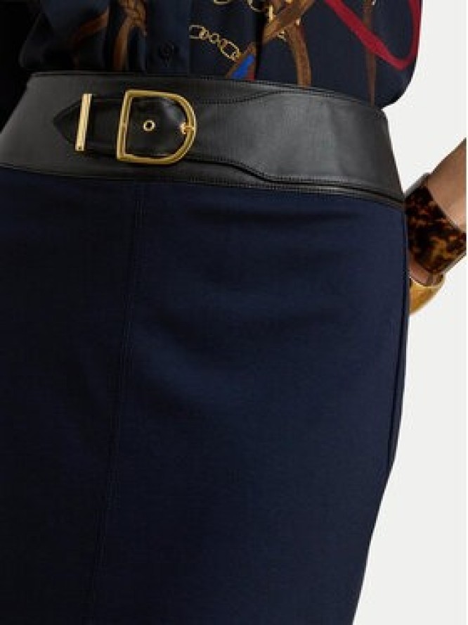 LAUREN RALPH LAUREN Spódnica ołówkowa 200P03729001 Granatowy Regular Fit