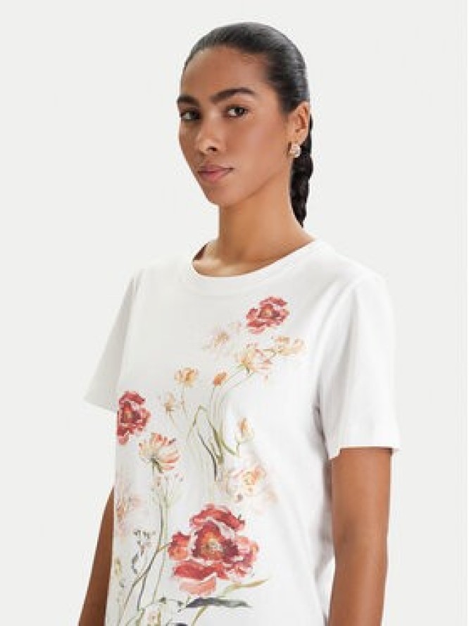 Luisa Spagnoli T-Shirt Belle 543280 Biały Regular Fit