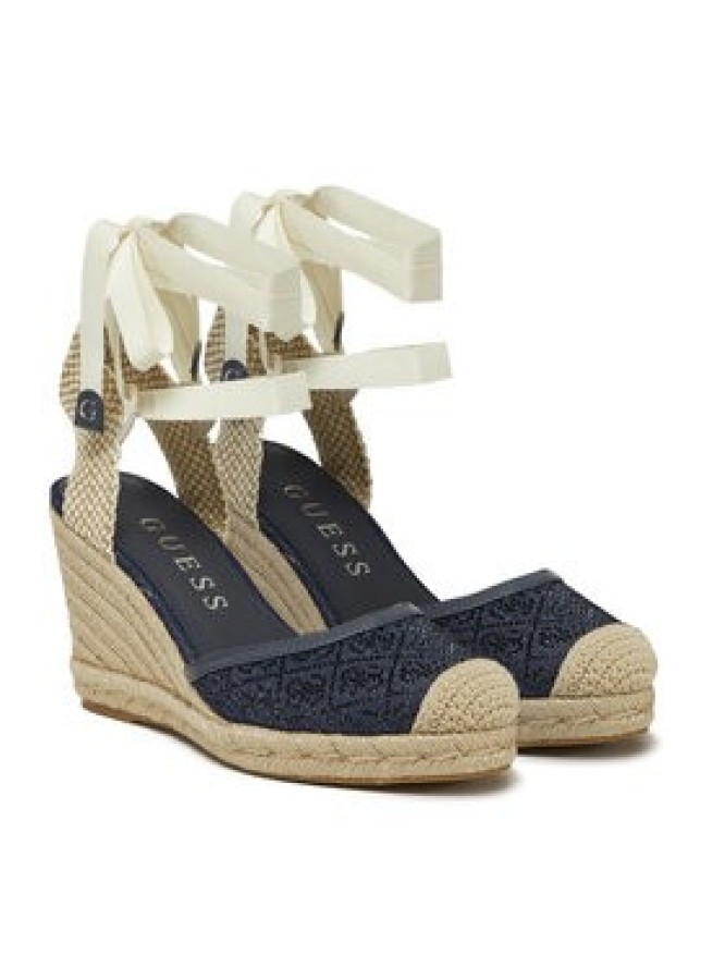 Guess Espadryle FLJCRN DEN04 Granatowy
