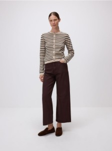 Kardigan w paski - wielobarwny