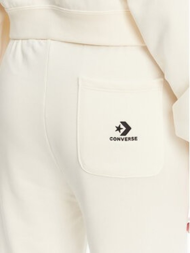 Converse Spodnie dresowe 10028418-A01 Écru Wide Leg