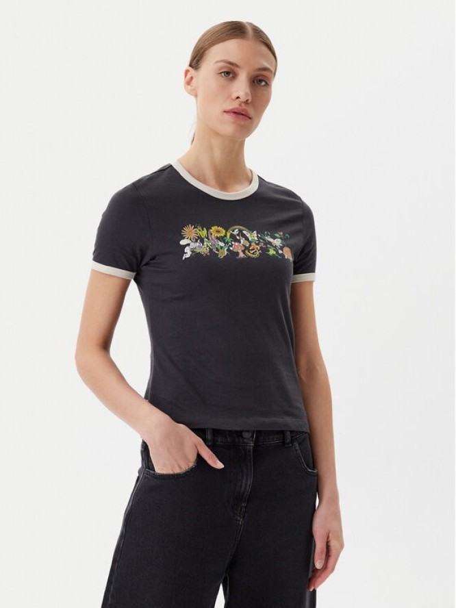 Element T-Shirt ELJZT00138 Czarny Regular Fit